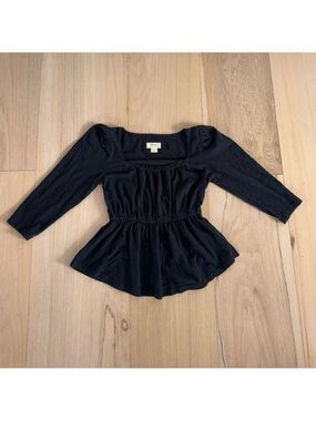 Maeve by Anthropologie Back Mid Length Sleeve Blouse Size Small